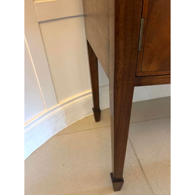 Antique Edwardian Flame Mahogany Bow Front Sideboard, 1900 For Sale - Image 14 of 16