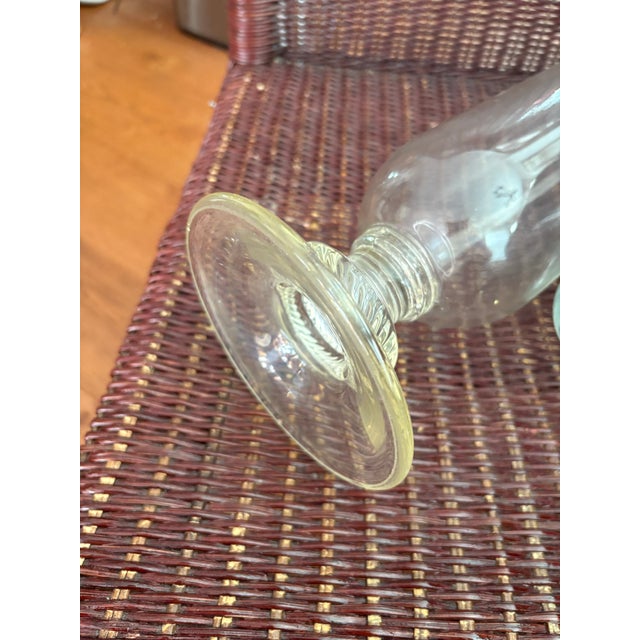 Antique Glass Apothecary Jar Pre 1930 For Sale - Image 4 of 4