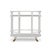 Mid-Century Modern White Painted Coastal Style Bar Cart For Sale - Image 3 of 9