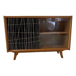 Vintage Model U-450 Sideboard from Jiroutek with Slide Doors For Sale