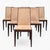 Six Dining Chairs – Elegant Wooden Dining Chairs, Modern, Contemporary, Faux Suede, Comfortable Seating For Sale - Image 18 of 18