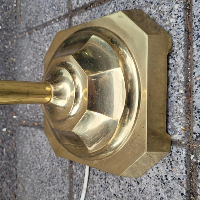 Floor Lamp in Gold-Plated Metal, Spain, 1970s For Sale - Image 13 of 18