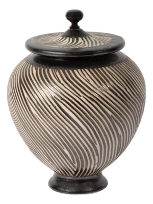 Studio Pottery Lidded Vessel by Brian Moore