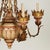 Antique Italian Gilt Metal and Painted Wood Chandelier For Sale - Image 9 of 11