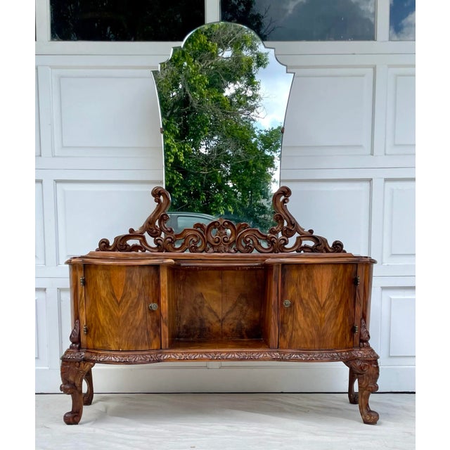Here is an exquisite piece from the late 1800-early 1900's that was made in Italy, in the French style. The piece is a...