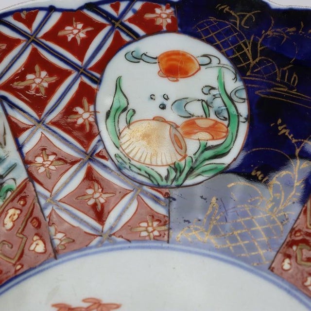 1920s Antique Japanese Imari Porcelain Charger C1920 For Sale - Image 5 of 6