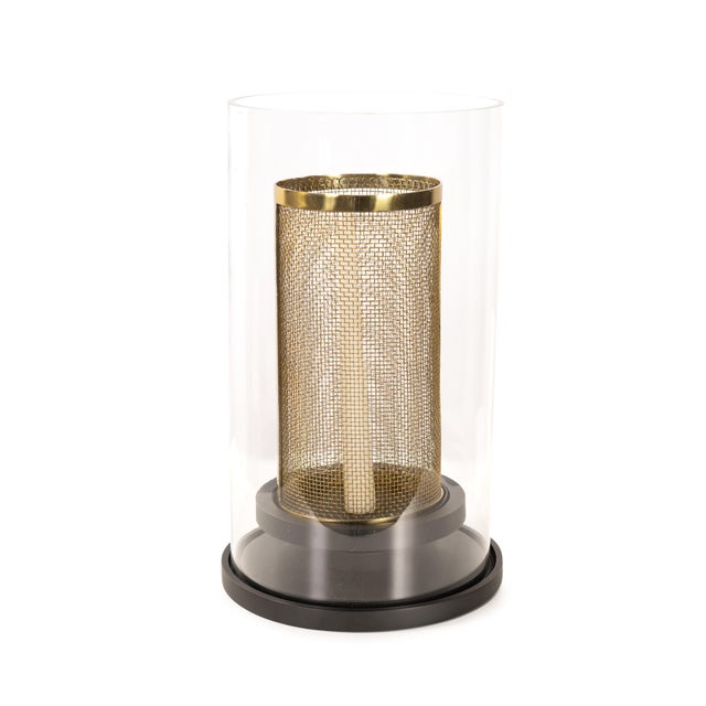 Black Robin Baron Soho Hurricane Candle Holder For Sale - Image 8 of 11