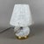 Modern Mushroom Table Lamp in Opaline Murano Glass and Brass, 1970s For Sale - Image 3 of 13