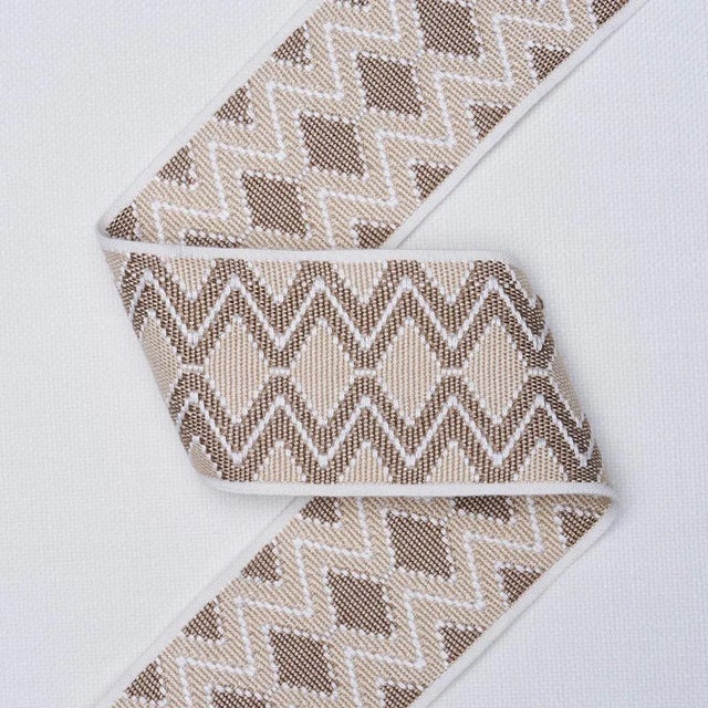 Schumacher SAMPLE - Schumacher X A Rum Fellow Pinula Tape In Oyster For Sale - Image 4 of 4