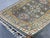 Slate Gray Kazak Style Rug With Floral Medallions and Blue Border, 3'3" X 4'9" For Sale - Image 10 of 13