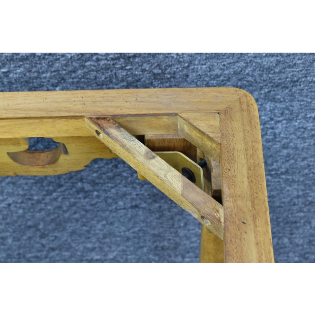 Chippendale Style Marble Mahogany End Tables - a Pair For Sale - Image 10 of 11