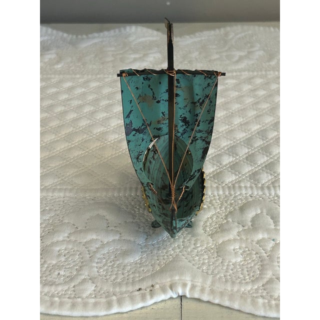VTG Metal Viking Ship For Sale In Portland, ME - Image 6 of 9