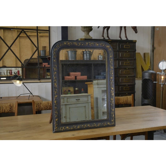 Louis Philippe Mercury Mirror with Pine and Plaster Structure, 1850s For Sale - Image 11 of 11