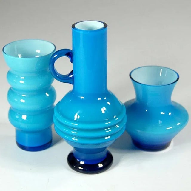 Vases from Friedrich Kristall, 1970s, Set of 3 For Sale - Image 4 of 8