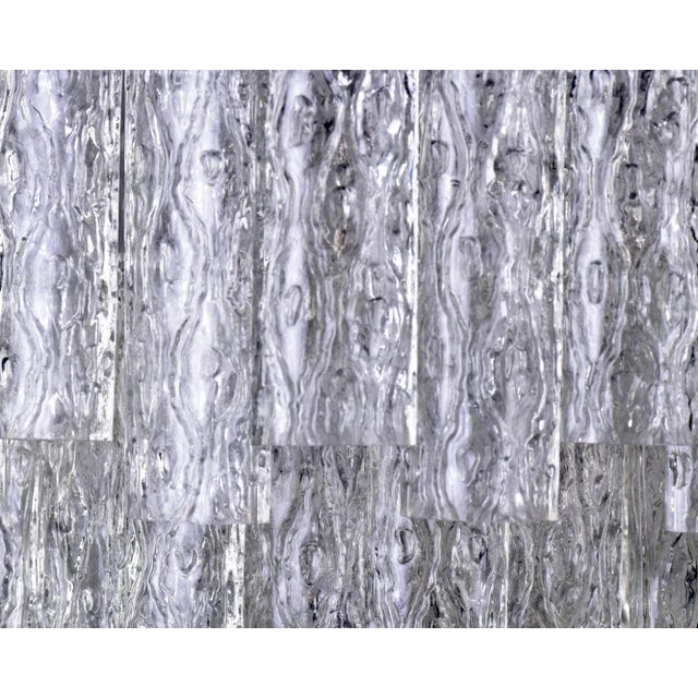 Mid Century Italian Three Tier Tronchi Glass Chandelier For Sale In Detroit - Image 6 of 12