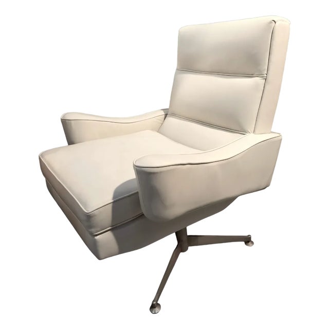 Leather and Steel Armchairs, 1960s, Set of 2 For Sale