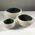 Set of 3 Ceramic Boat Shape Bowls by Yumiko Kuga For Sale - Image 4 of 4