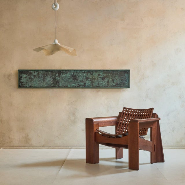 A French bas-relief panel from the 1970s, conceived less as decoration than as a quiet intervention across the wall. A...