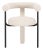 Metal Synn Cream Performance Boucle Dining Chair For Sale - Image 7 of 7