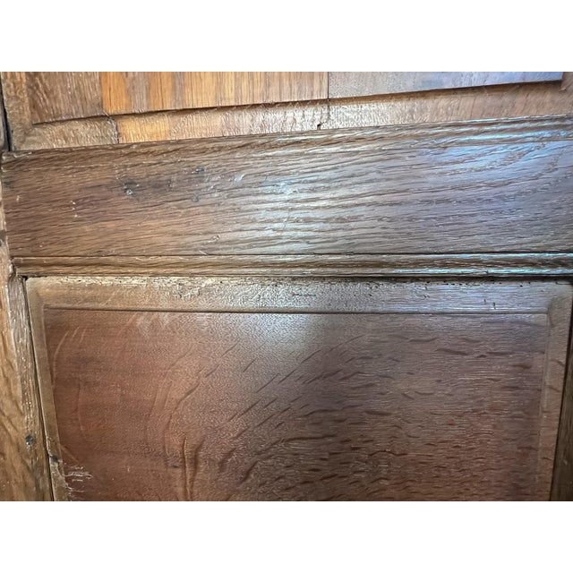 Antique French Provincial Solid Oak Armoire, Late 18th Century For Sale - Image 9 of 9