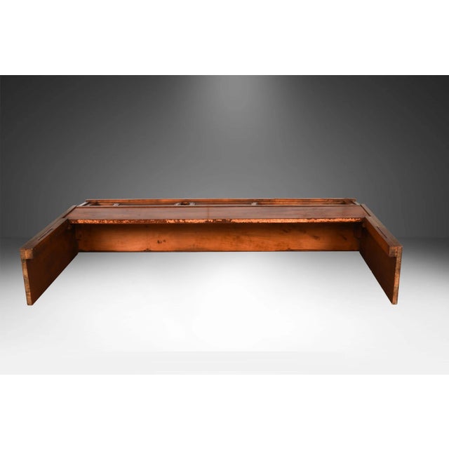 1960s Mid Century Full Headboard Storage Bookcase For Sale - Image 9 of 13