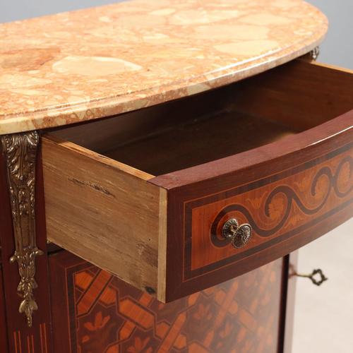 Neoclassical Style Demi-Lune Sideboard For Sale - Image 9 of 14