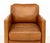 Animal Skin Revelation Tan Leather Club Chairs, Pair For Sale - Image 7 of 10