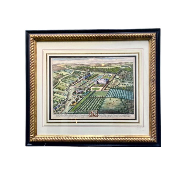 18th Century Hand Colored Engraving by Johannes Kip, Set of 2. For Sale - Image 9 of 17