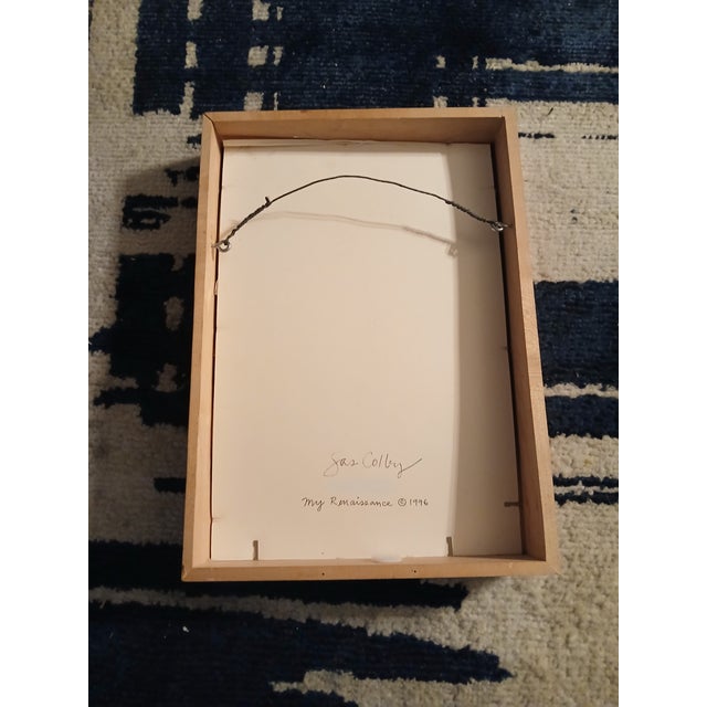 F-012 Sas Colby "My Renaissance" Mixed Media Portfolio (1996) – Framed Art, Dream Book, & Trunk For Sale - Image 14 of 14