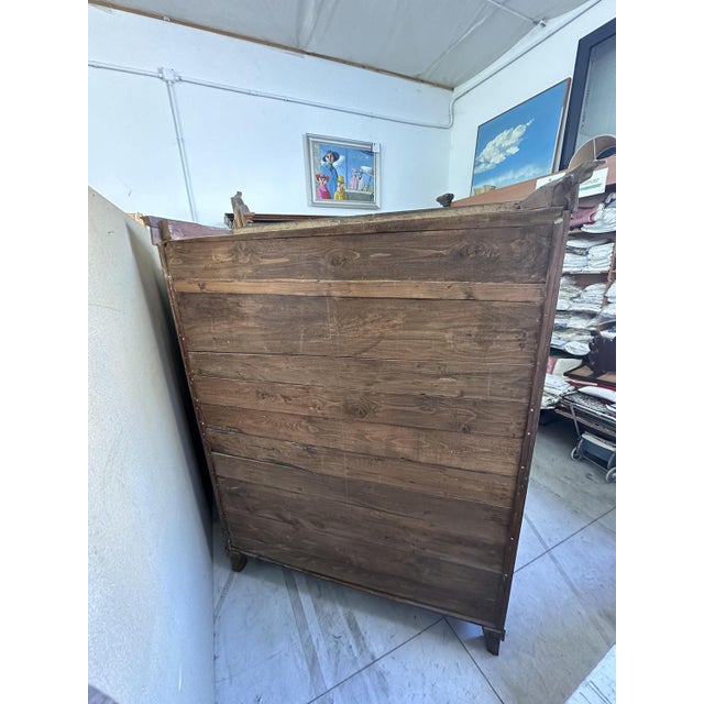 Charles X Wardrobe in Walnut For Sale - Image 16 of 17