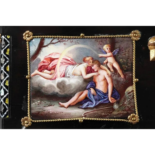 Enamel Chest with Mythological Scenes, 19th-Century For Sale - Image 10 of 11