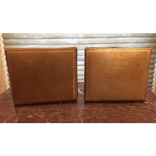 MidCentury Gold Tone Bookends A Pair Chairish