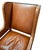 Wood Dessin Fournir French Leather and Mahogany Wingback Chair For Sale - Image 7 of 10