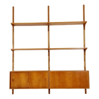 Danish Modern Modular Oak Shelving System by Hansen & Guldborg Mobler, Denmark, 1960s For Sale