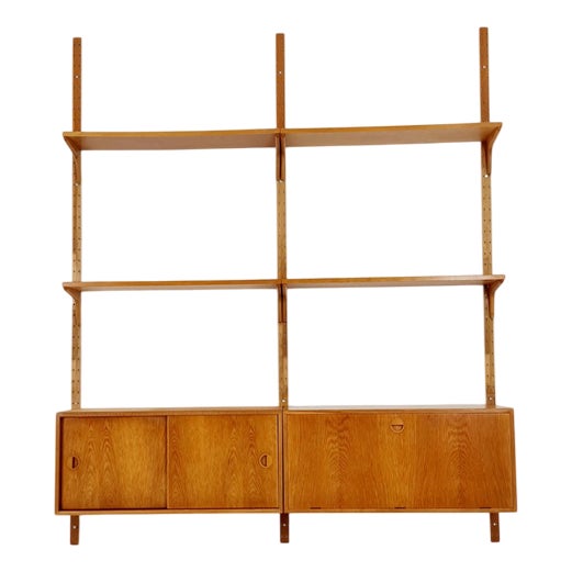 Danish Modern Modular Oak Shelving System by Hansen & Guldborg Mobler, Denmark, 1960s For Sale