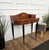 Brown Vintage Italian Walnut and Burl Wood Writing Desk, 1940s For Sale - Image 8 of 11