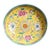 Chinese Ceramic Plate,Qianlong Marked Famille Yellow Ground Rose Porcelain Plate Hand Painted Flowers Pattern For Sale