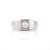 1920s Art Deco 14k White Gold Old European Cut Diamond Ring, Size 7.75 For Sale - Image 5 of 14