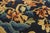 1920s Blue Navy Floral Antique Pair of Chinese Peking Carpets 2' X 2' Hand Knotted Wool Carpets For Sale - Image 10 of 12