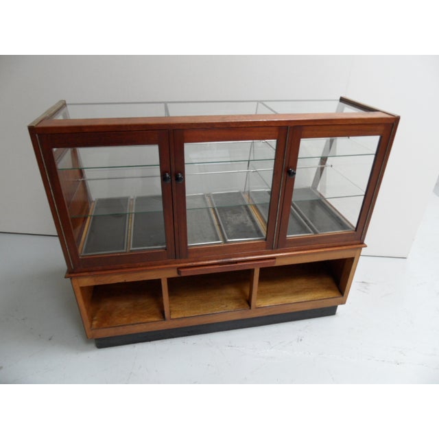 Antique Mahogany Bakery Display Cabinet, 1920s For Sale - Image 15 of 18