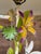 Metal Vintage Italian Tole Floral Table Lamp With Hand-Painted Flowers For Sale - Image 7 of 11