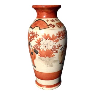 Late 19th Century Miniature Japanese Painted Vase For Sale