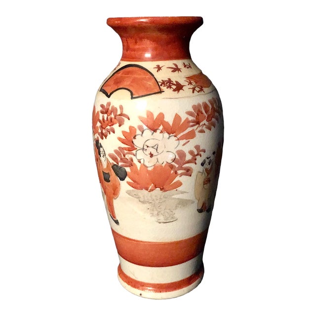 Late 19th Century Miniature Japanese Painted Vase For Sale