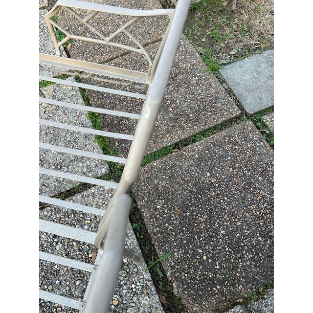 Late 20th Century Brown Jordan “Calcutta” Faux Bamboo Chinoiserie Chippendale Outdoor Settee or Loveseat For Sale - Image 11 of 12