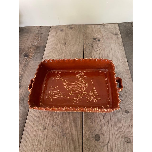 Red Vintage Terracotta Bird Dish, 1950s For Sale - Image 8 of 8