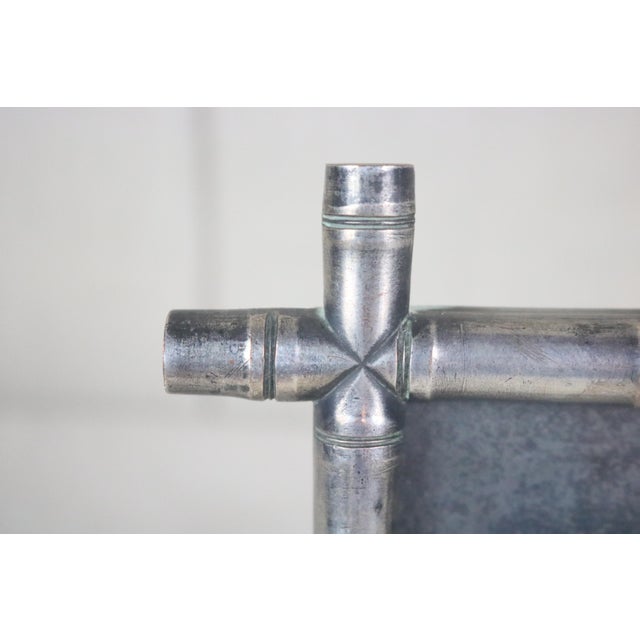 French Faux Bamboo French, Napoleon III Iron Photo Frame For Sale - Image 3 of 5