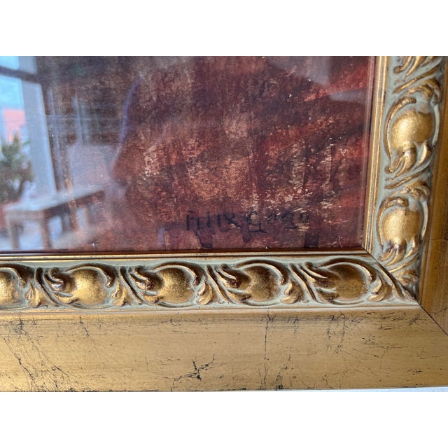 1920s Felix Gogo ( Belgium 1872 -1953 ) Impressionist Abstract Portraits Painting, Framed For Sale - Image 5 of 13