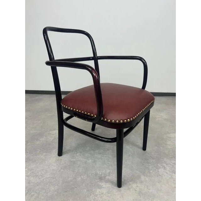 Art deco desk chair A64F by Adolf Gustav Schneck for Thonet Mundus. Professionally stained and repolished with french...