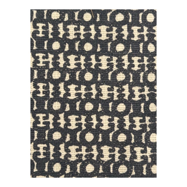 Serena Dugan Oletta Belgium Linen Fabric in Ink 6 Yards For Sale