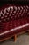 Animal Skin Vintage Chippendale-Style Camelback Chesterfield Leather Sofa in Oxblood For Sale - Image 7 of 13